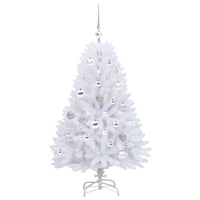 Albero di Natale Artificiale con Rami Pieghevoli Bianco 120 cm 3426581