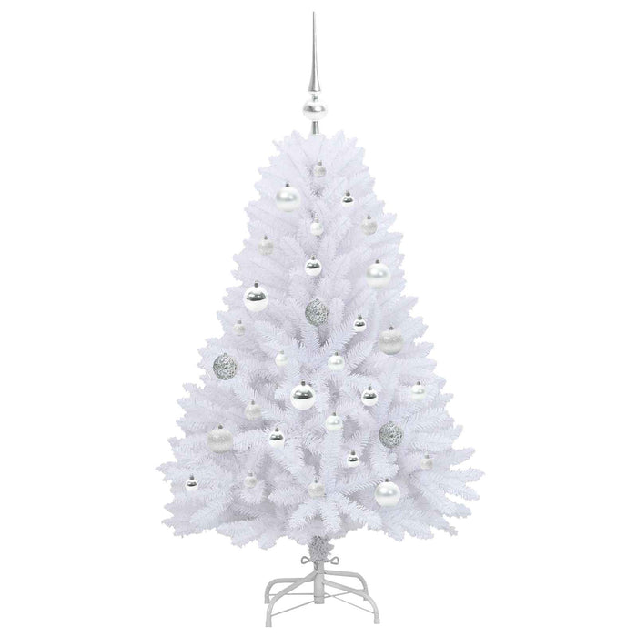Albero di Natale Artificiale con Rami Pieghevoli Bianco 120 cm 3426581