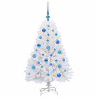 Albero di Natale Artificiale con Rami Pieghevoli Bianco 120 cm 3426583