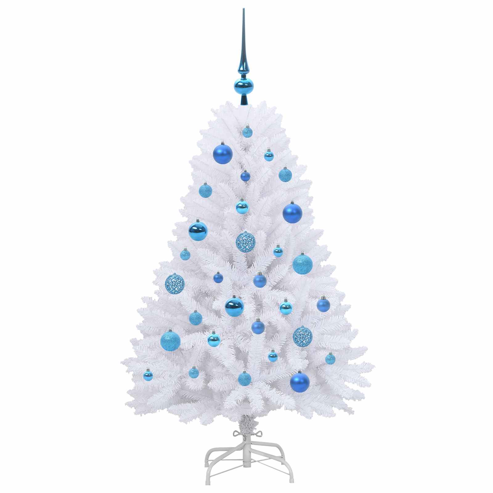 Albero di Natale Artificiale con Rami Pieghevoli Bianco 120 cm 3426583