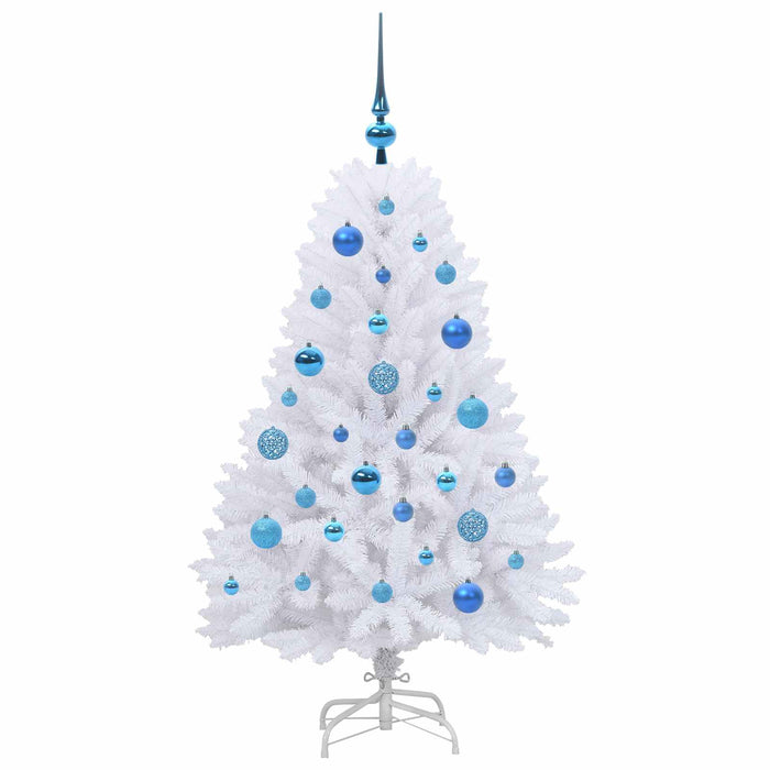 Albero di Natale Artificiale con Rami Pieghevoli Bianco 120 cm 3426583