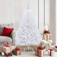 Albero di Natale Artificiale con Rami Pieghevoli Bianco 150 cm 3426588