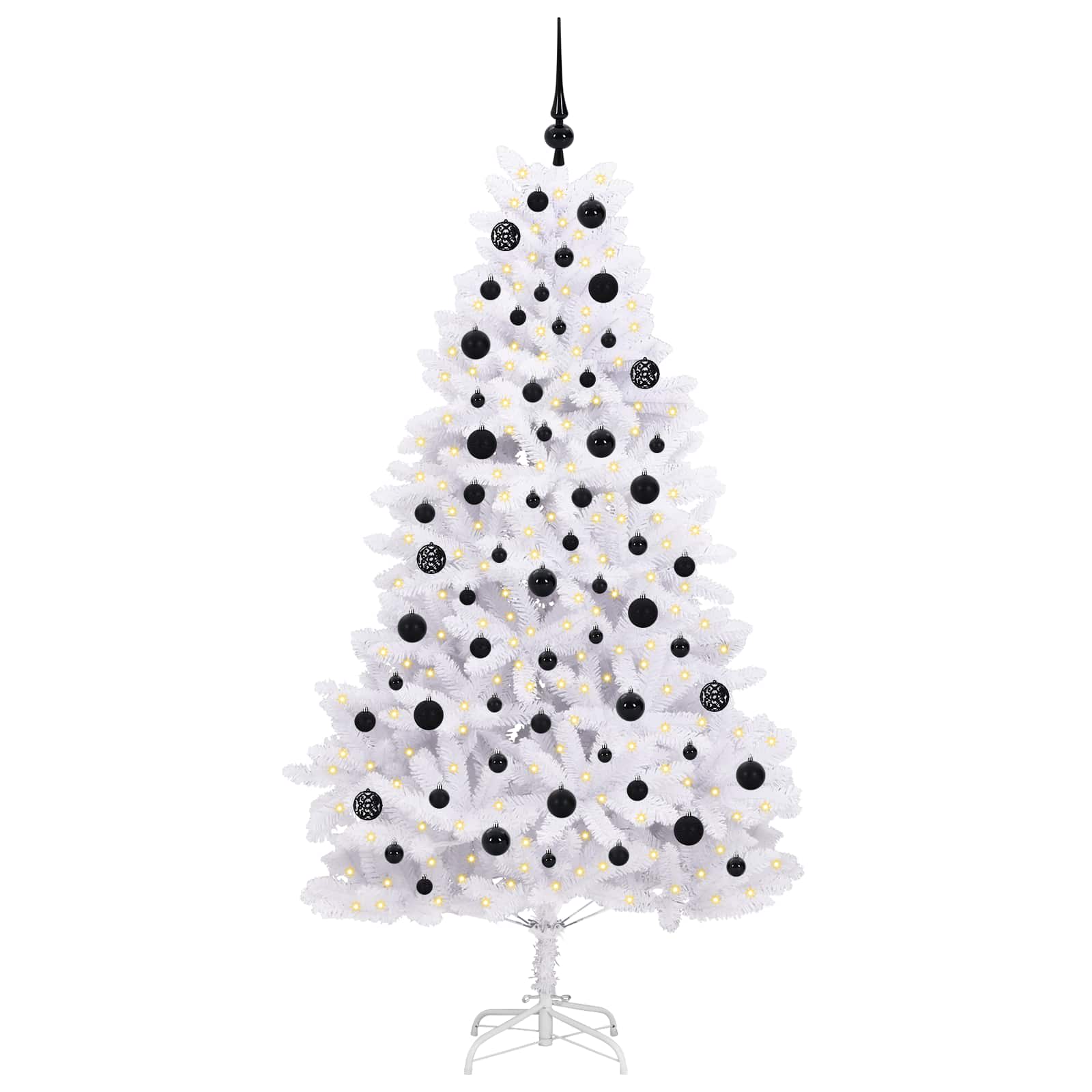 Albero di Natale Artificiale con Rami Pieghevoli Bianco 180 cm 3426595