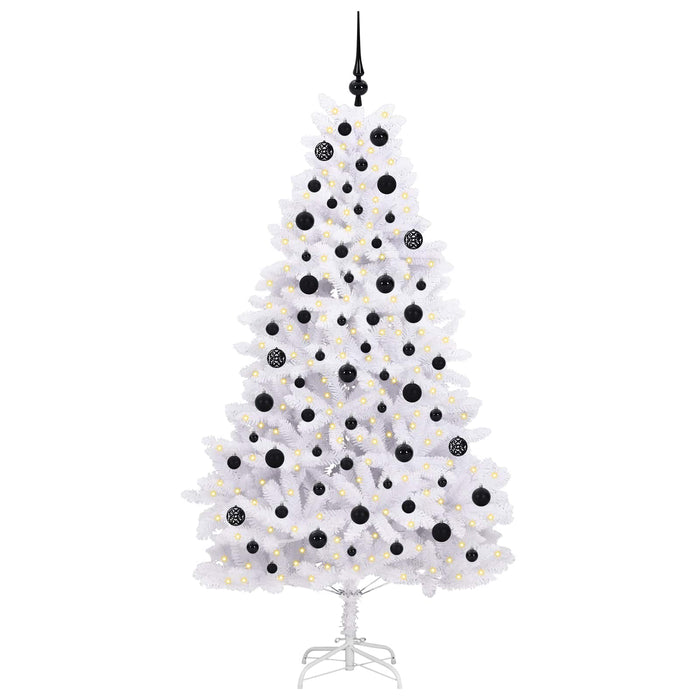 Albero di Natale Artificiale con Rami Pieghevoli Bianco 180 cm 3426595