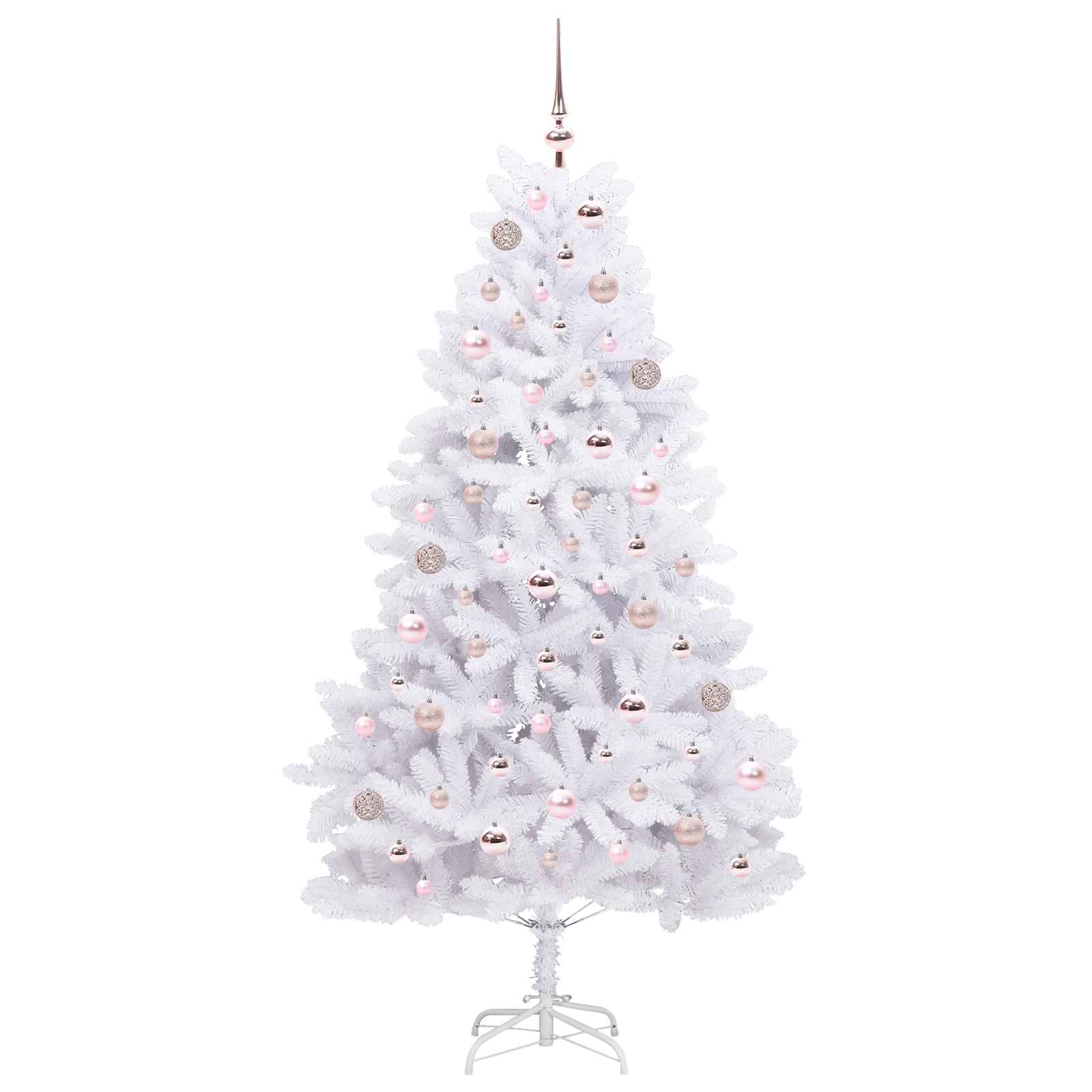 Albero di Natale Artificiale con Rami Pieghevoli Bianco 180 cm 3426596