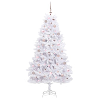 Albero di Natale Artificiale con Rami Pieghevoli Bianco 180 cm 3426596