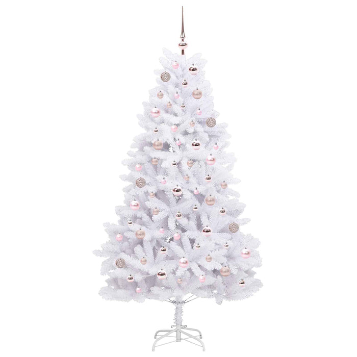 Albero di Natale Artificiale con Rami Pieghevoli Bianco 180 cm 3426596