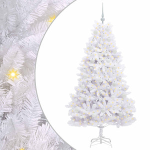 Albero di Natale Artificiale con Rami Pieghevoli Bianco 180 cm 3426597