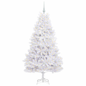 Albero di Natale Artificiale con Rami Pieghevoli Bianco 180 cm 3426597