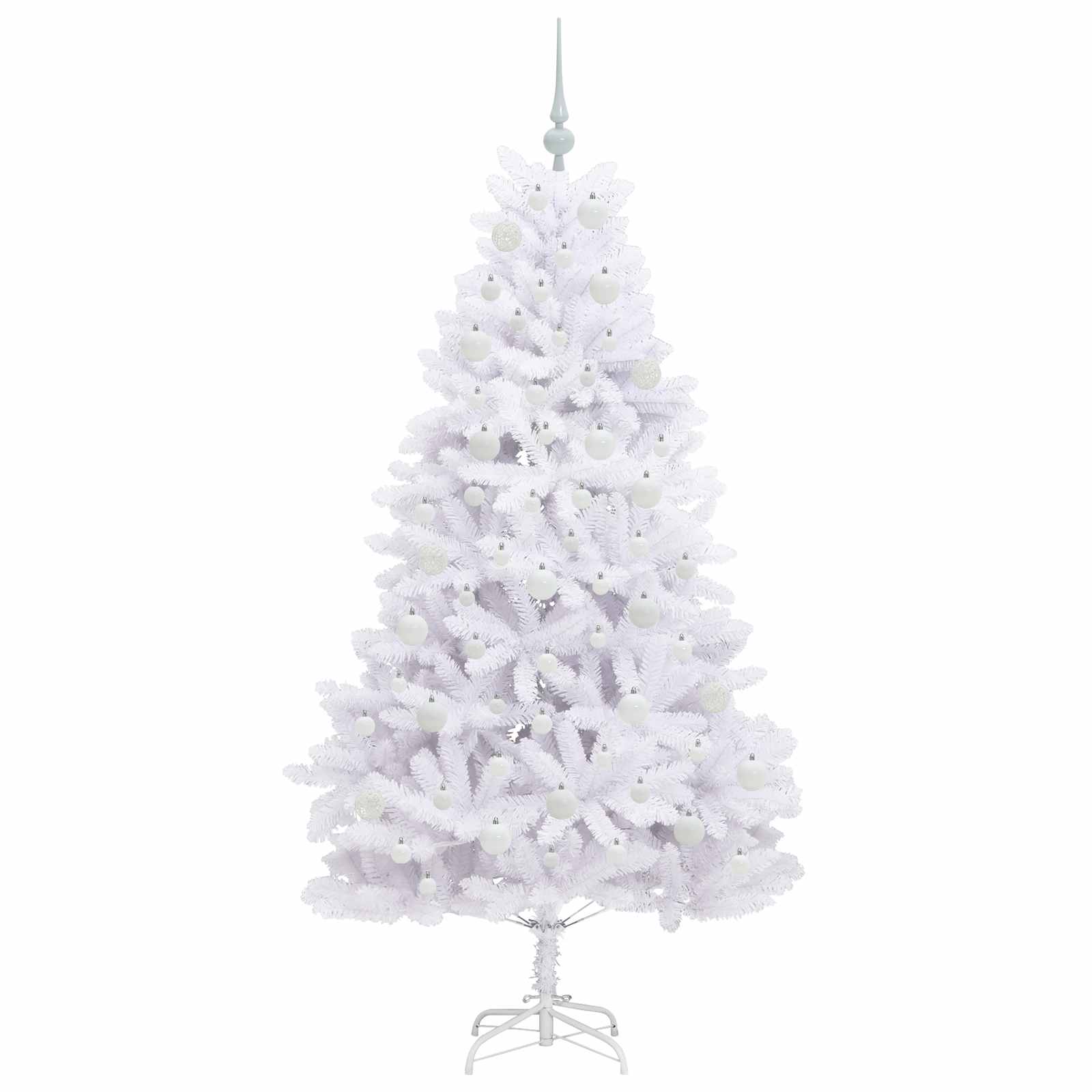 Albero di Natale Artificiale con Rami Pieghevoli Bianco 180 cm 3426597