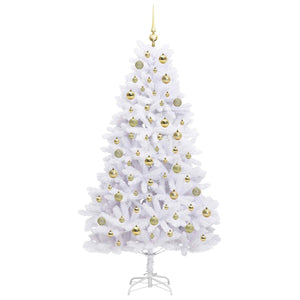 Albero di Natale Artificiale con Rami Pieghevoli Bianco 180 cm 3426598
