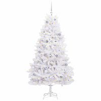 Albero di Natale Artificiale con Rami Pieghevoli Bianco 180 cm 3426599