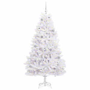 Albero di Natale Artificiale con Rami Pieghevoli Bianco 180 cm 3426599