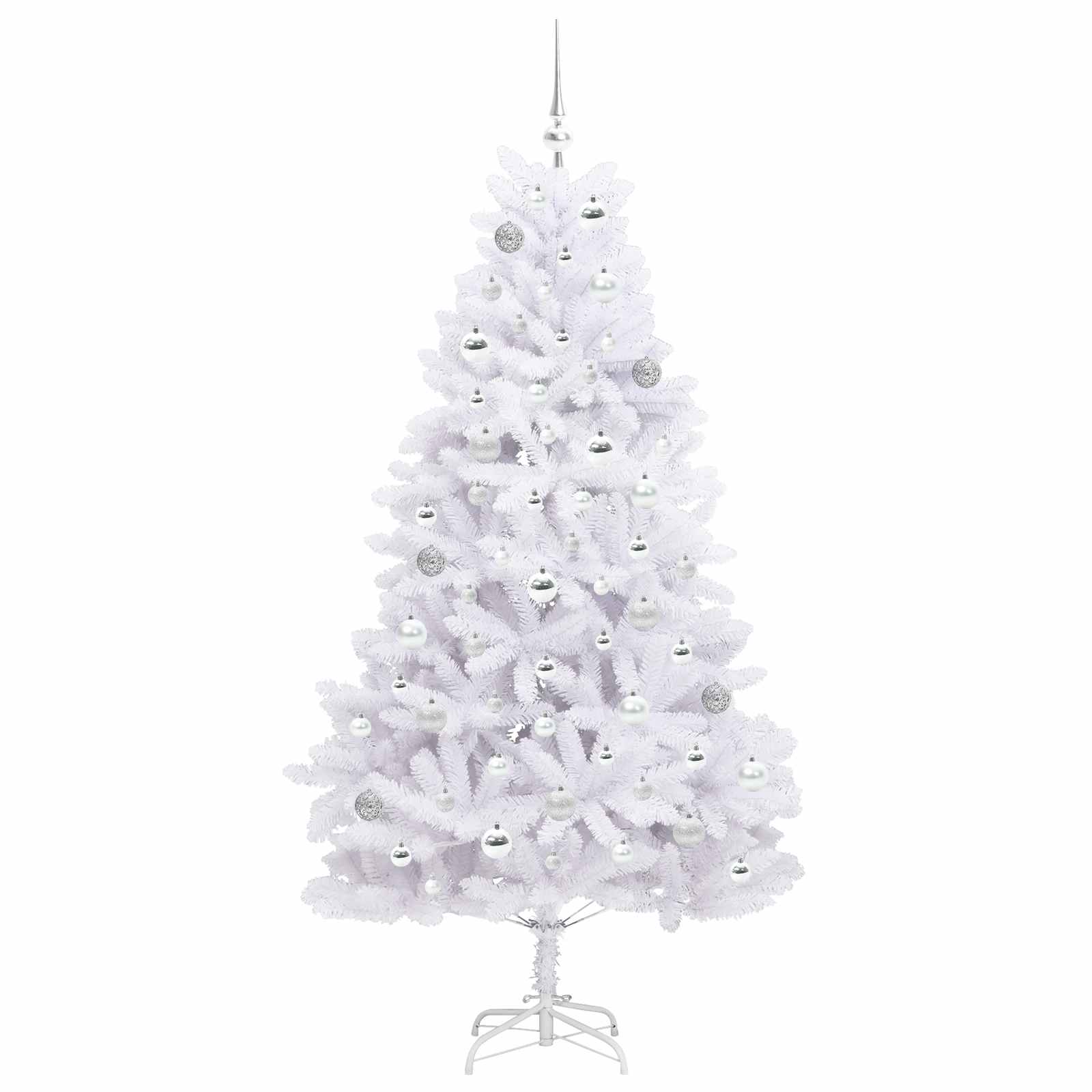 Albero di Natale Artificiale con Rami Pieghevoli Bianco 180 cm 3426599