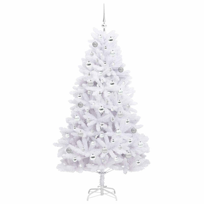 Albero di Natale Artificiale con Rami Pieghevoli Bianco 180 cm 3426599