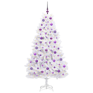 Albero di Natale Artificiale con Rami Pieghevoli Bianco 180 cm 3426600