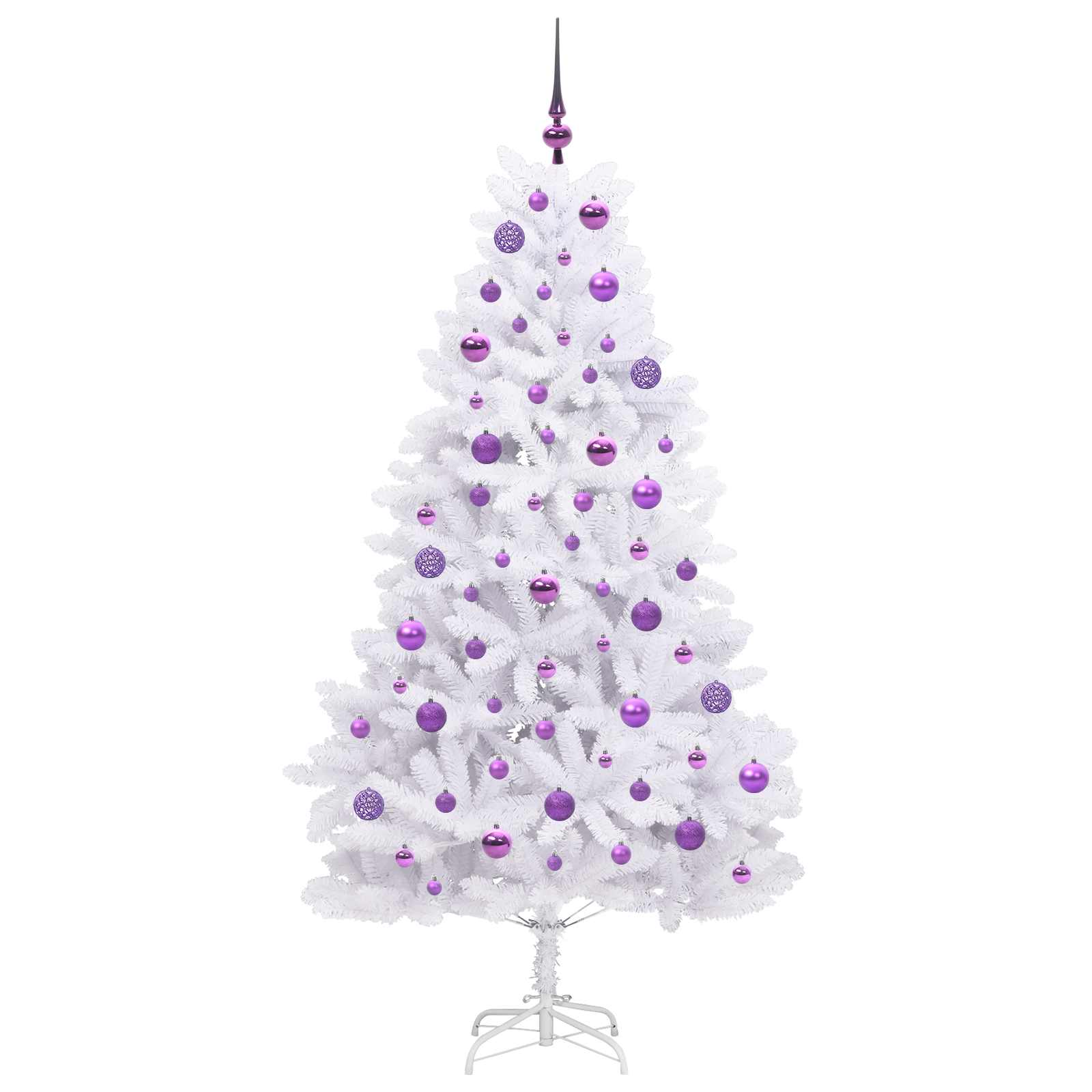 Albero di Natale Artificiale con Rami Pieghevoli Bianco 180 cm 3426600