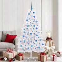 Albero di Natale Artificiale con Rami Pieghevoli Bianco 180 cm 3426601