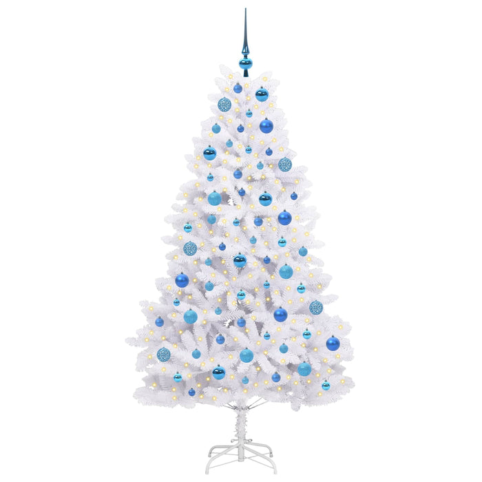 Albero di Natale Artificiale con Rami Pieghevoli Bianco 180 cm 3426601