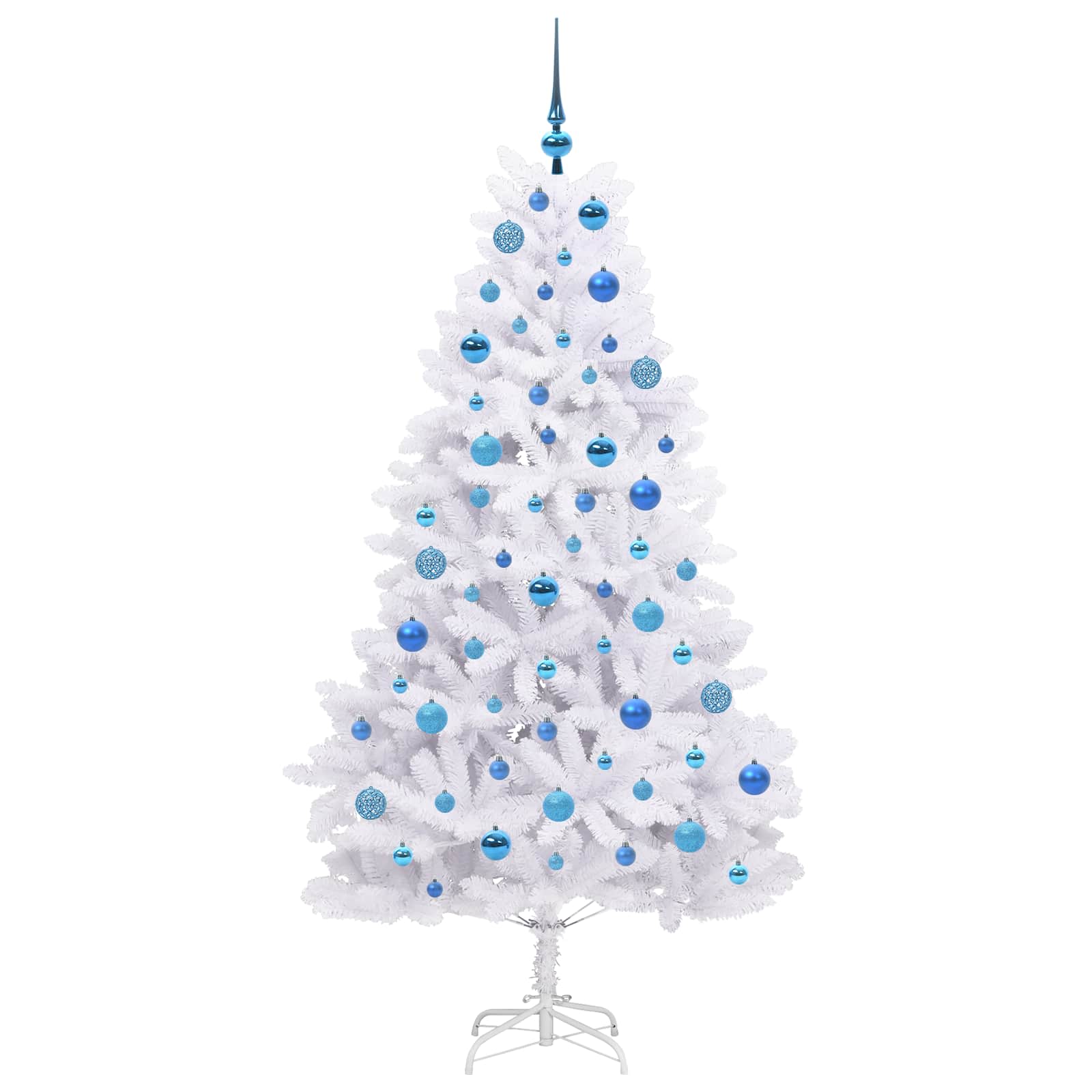 Albero di Natale Artificiale con Rami Pieghevoli Bianco 180 cm 3426601