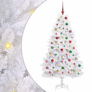 Albero di Natale Artificiale con Rami Pieghevoli Bianco 180 cm 3426602
