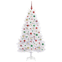 Albero di Natale Artificiale con Rami Pieghevoli Bianco 180 cm 3426602
