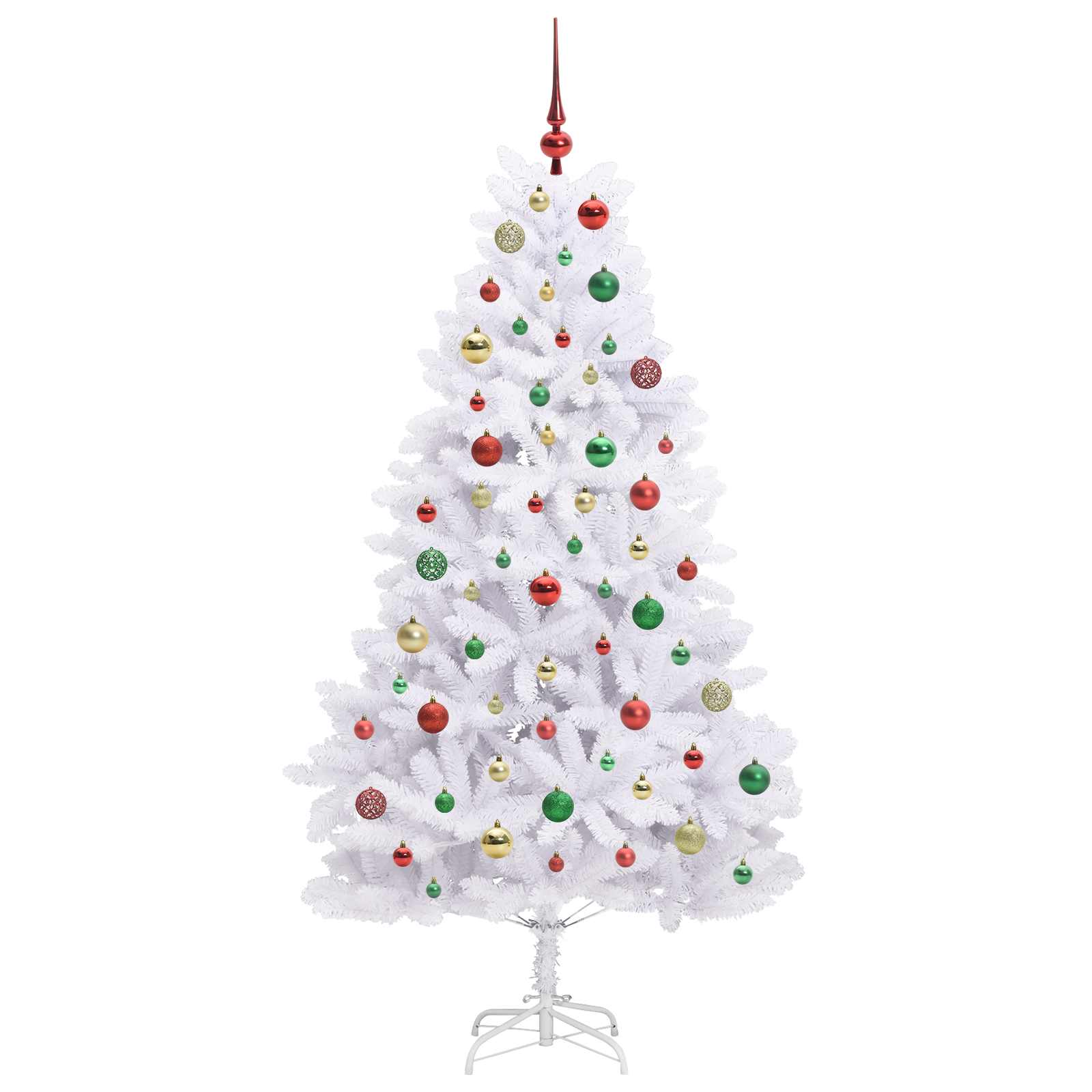 Albero di Natale Artificiale con Rami Pieghevoli Bianco 180 cm 3426602