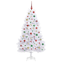 Albero di Natale Artificiale con Rami Pieghevoli Bianco 180 cm 3426602