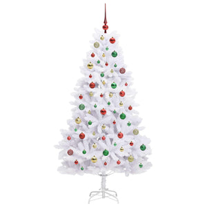 Albero di Natale Artificiale con Rami Pieghevoli Bianco 180 cm 3426602