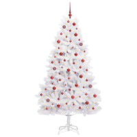 Albero di Natale Artificiale con Rami Pieghevoli Bianco 210 cm 3426603