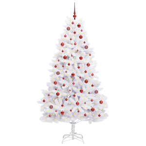 Albero di Natale Artificiale con Rami Pieghevoli Bianco 210 cm 3426603