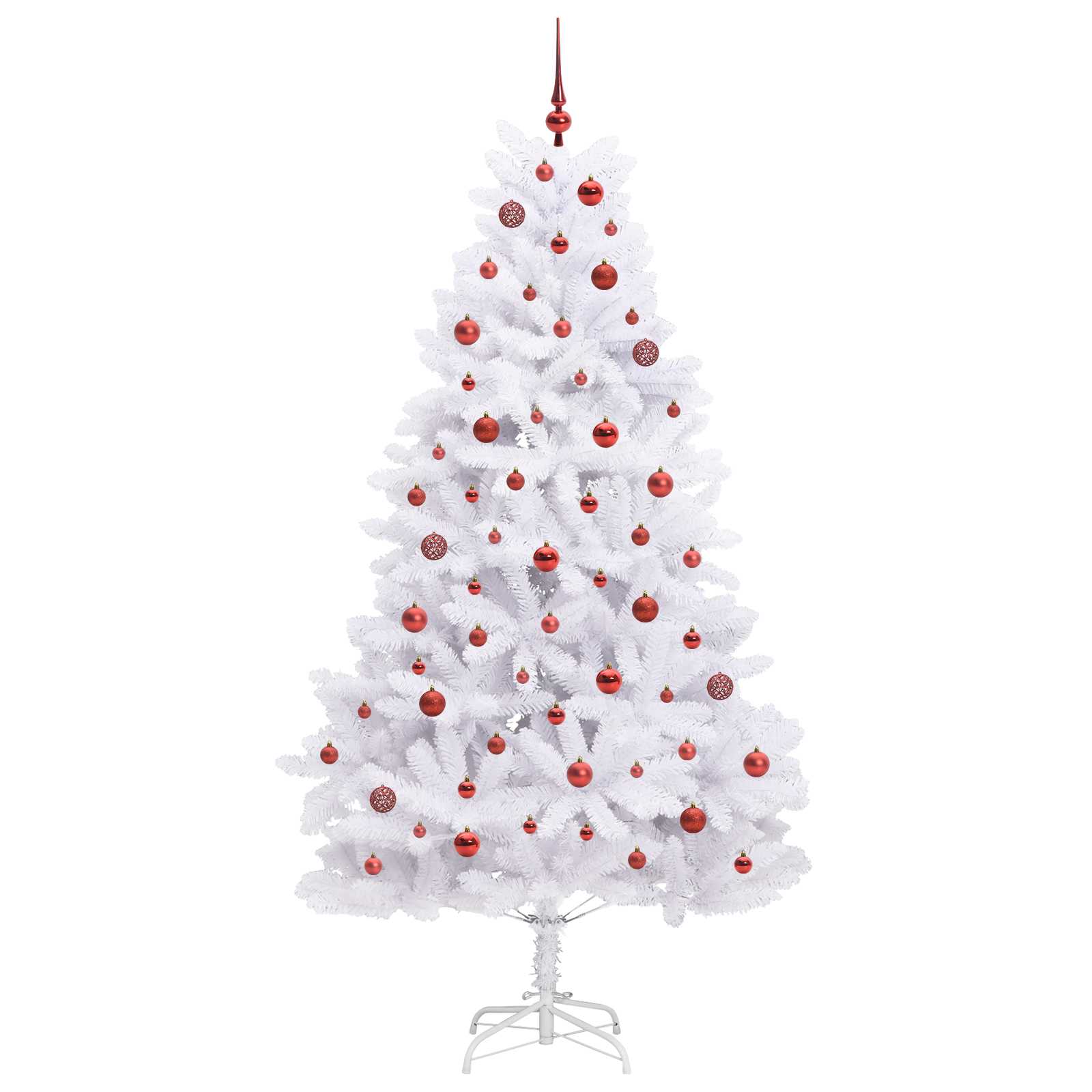 Albero di Natale Artificiale con Rami Pieghevoli Bianco 210 cm 3426603