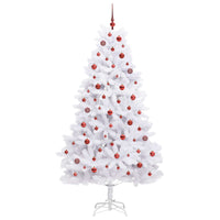 Albero di Natale Artificiale con Rami Pieghevoli Bianco 210 cm 3426603