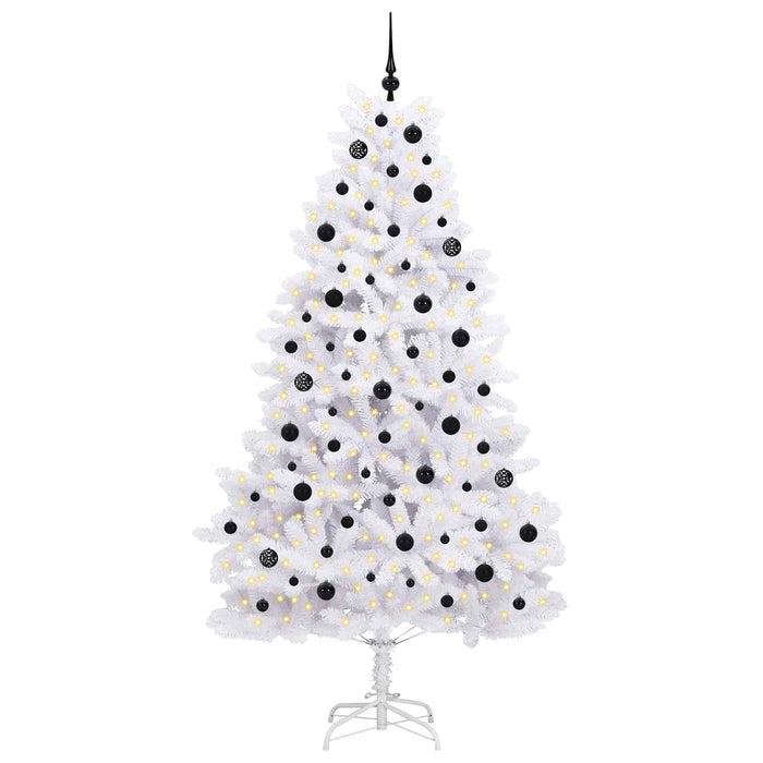 Albero di Natale Artificiale con Rami Pieghevoli Bianco 210 cm 3426604
