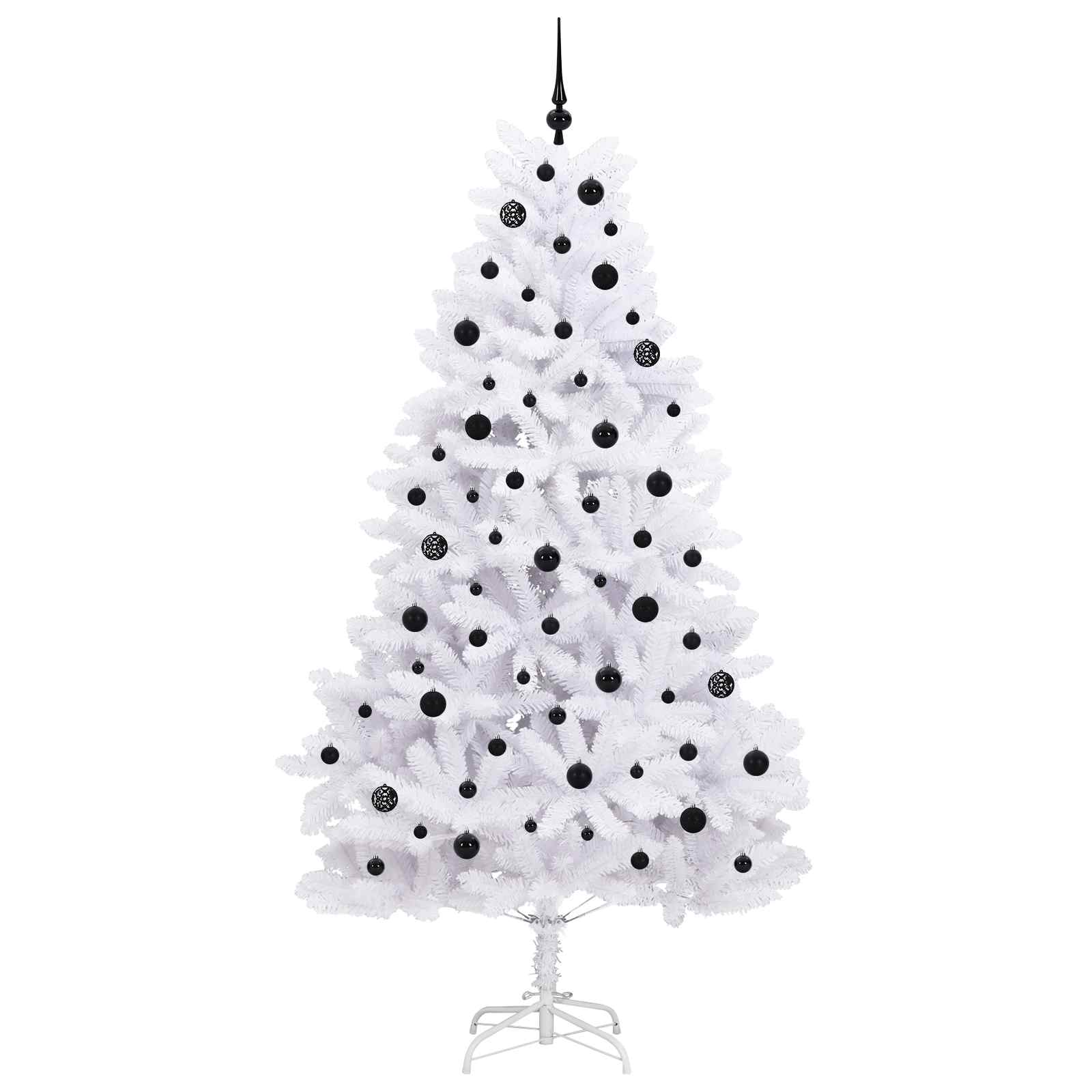 Albero di Natale Artificiale con Rami Pieghevoli Bianco 210 cm 3426604