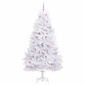 Albero di Natale Artificiale con Rami Pieghevoli Bianco 210 cm 3426605