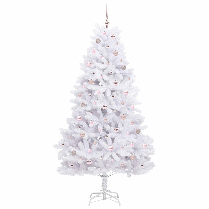 Albero di Natale Artificiale con Rami Pieghevoli Bianco 210 cm 3426605