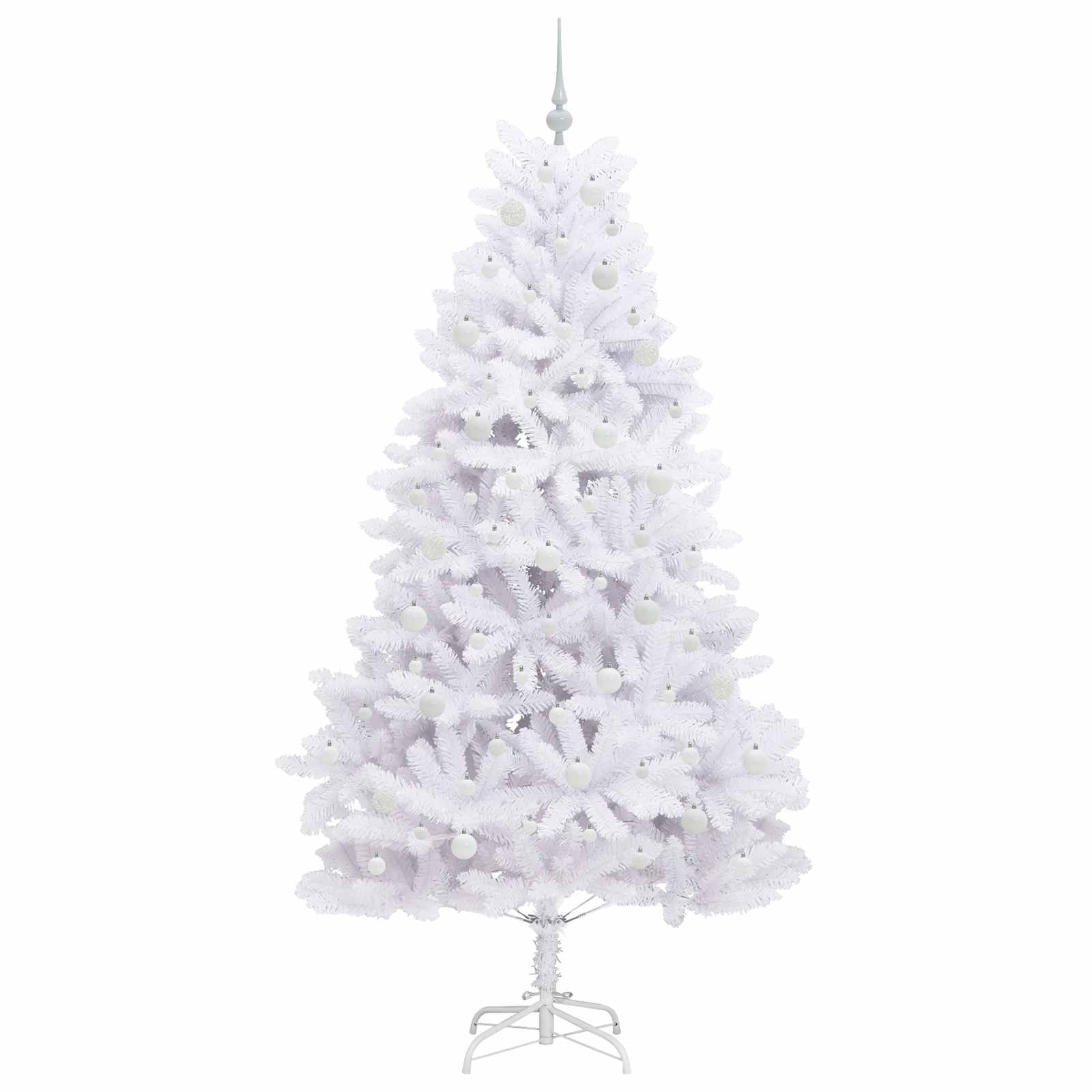 Albero di Natale Artificiale con Rami Pieghevoli Bianco 210 cm 3426606