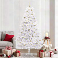 Albero di Natale Artificiale con Rami Pieghevoli Bianco 210 cm 3426607