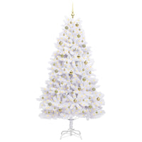 Albero di Natale Artificiale con Rami Pieghevoli Bianco 210 cm 3426607