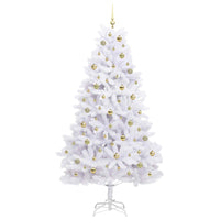 Albero di Natale Artificiale con Rami Pieghevoli Bianco 210 cm 3426607