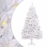 Albero di Natale Artificiale con Rami Pieghevoli Bianco 210 cm 3426608