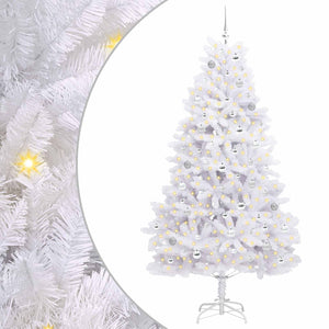 Albero di Natale Artificiale con Rami Pieghevoli Bianco 210 cm 3426608