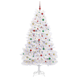 Albero di Natale Artificiale con Rami Pieghevoli Bianco 210 cm 3426611