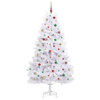 Albero di Natale Artificiale con Rami Pieghevoli Bianco 210 cm 3426611