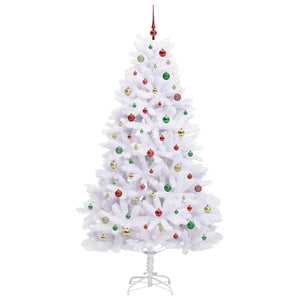 Albero di Natale Artificiale con Rami Pieghevoli Bianco 210 cm 3426611