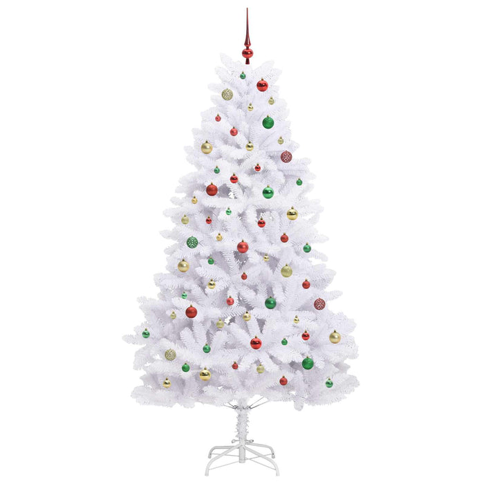 Albero di Natale Artificiale con Rami Pieghevoli Bianco 210 cm 3426611