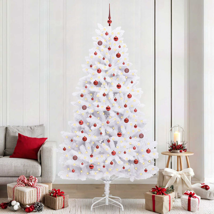 Albero di Natale Artificiale con Rami Pieghevoli Bianco 240 cm 3426612