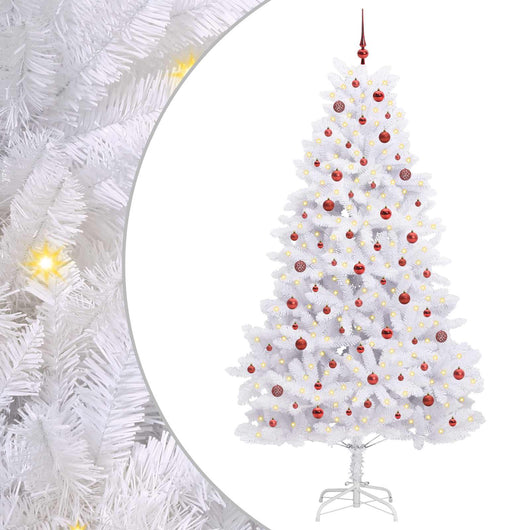 Albero di Natale Artificiale con Rami Pieghevoli Bianco 240 cm 3426612