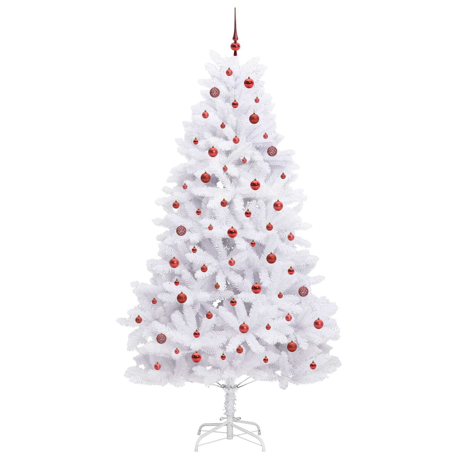Albero di Natale Artificiale con Rami Pieghevoli Bianco 240 cm 3426612